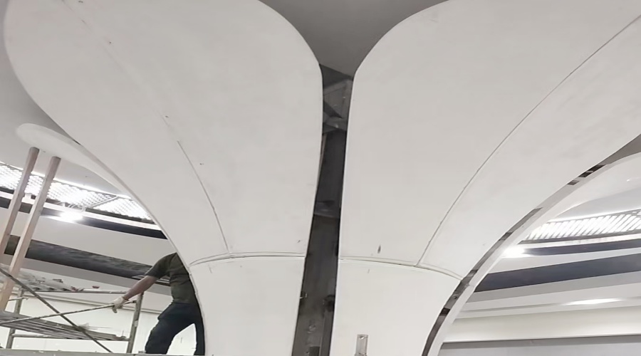 飾紀上品GRG廠家浙江溫州樂清GRG吧臺柱子的創(chuàng)新工程