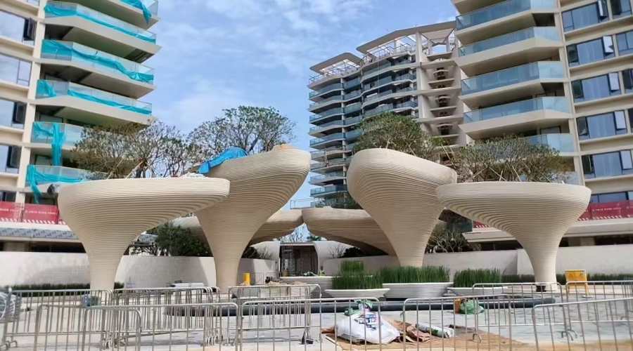 飾紀(jì)上品GRC廠家：海南三亞海棠灣景觀GRC柱子造型工程案例