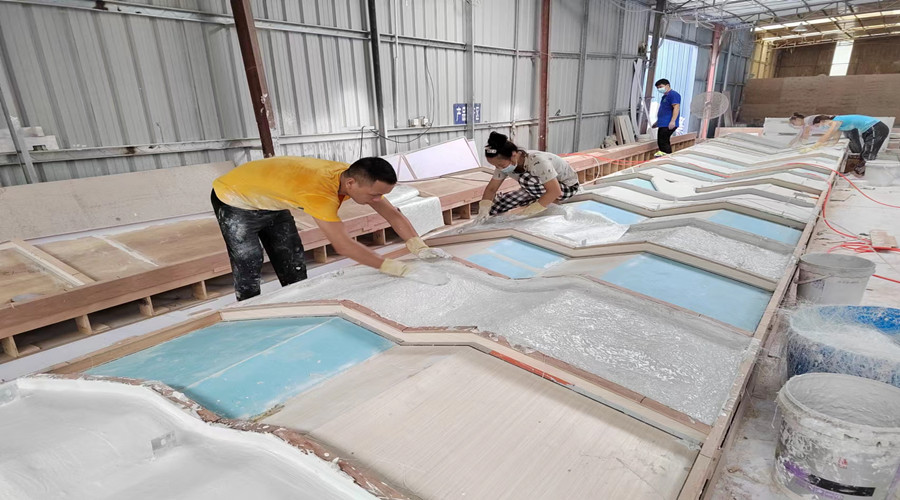 GRG構件產品生產中 GRG構件產品生產中