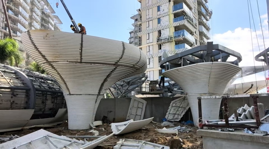 海南三亞海棠灣景觀GRC柱子造型工程案例