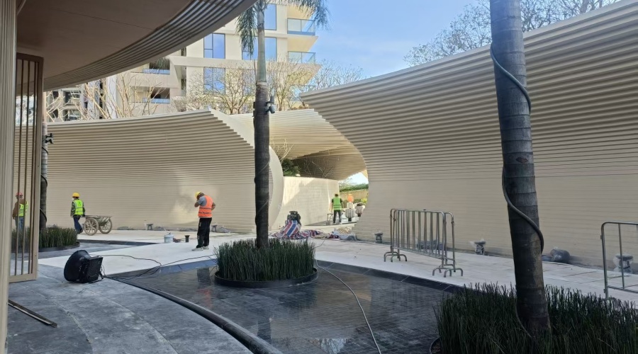 GRC構件幕墻施工安裝