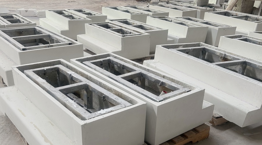 茂名那霍服務區GRC坐凳底座 茂名那霍服務區GRC坐凳底座